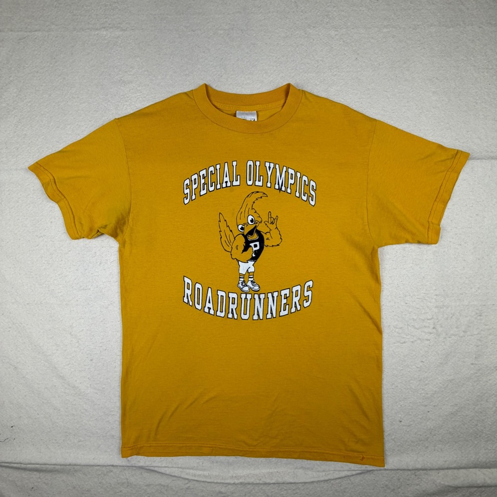Vintage Tultex Special Olympics Roadrunners Phoenix Day School For Deaf Shirt L